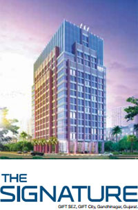 Artist Image of the Signature Tower by Hiranandani in GIFT City SEZ